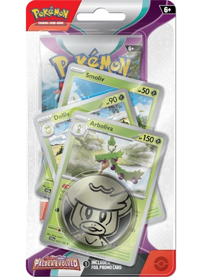 Pokémon Paldea Evolved: Premium Checklane Blister - Arboliva