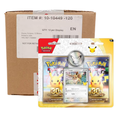 Pokémon 30th Celebration: 2-Pack Blister - Eevee Case 12x