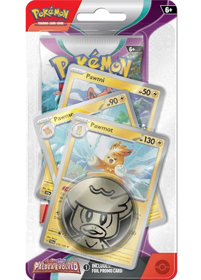 Pokémon Paldea Evolved: Premium Checklane Blister - Pawmot