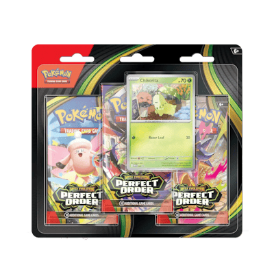 Pokémon Perfect Order: 3-Pack Blister - Chikorita