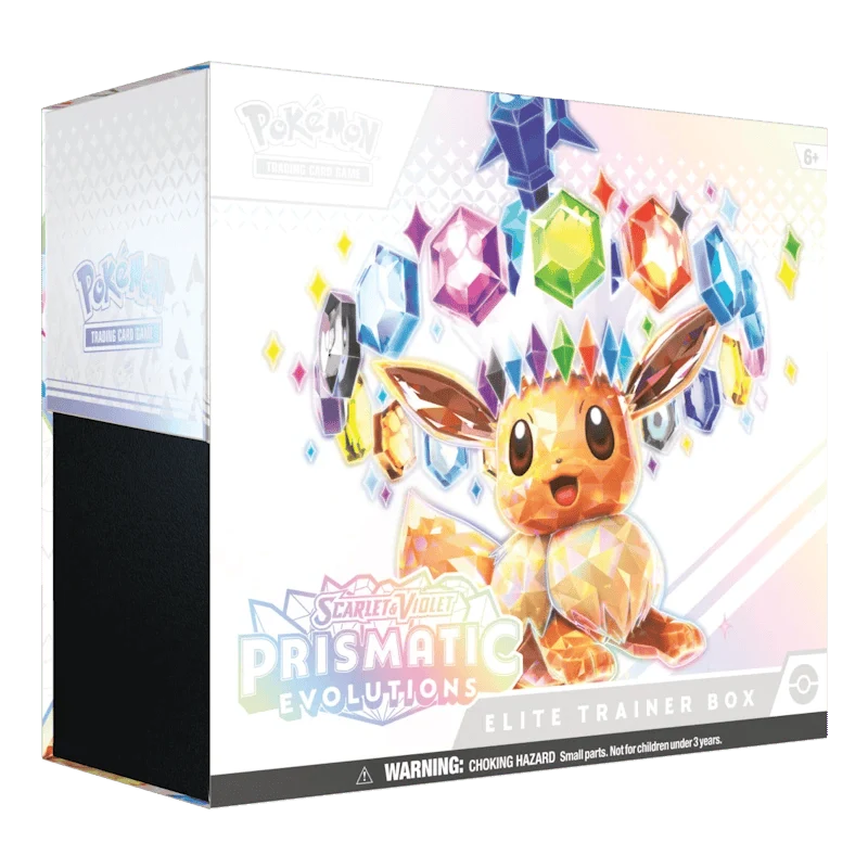 Pokémon Prismatic Evolutions: Elite Trainer Box (schade)